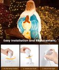 Blow Mold Light Kit Replacement For Outdoor Holiday Decor With E26 E27 Socket 3.5 Inch Universal Light Plate installation guide