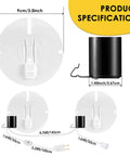 Easy Install Blow Mold Light Kit Replacement For Indoor Outdoor Decor E27 E26 Single Light Cord Kit with Fuse Specification
