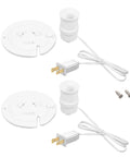 Two Pack Blow Mold Light Kit Replacement With E27 E26 Bulb Cord For Halloween And Christmas Decor Salt Lamp Base Norward