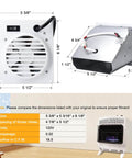 Blower Fan Kit For Mr Heater 20,000 To 30,000 BTU Vent Free Heaters 2016 To Present Replacement F299201 Accessory dimensions diagram