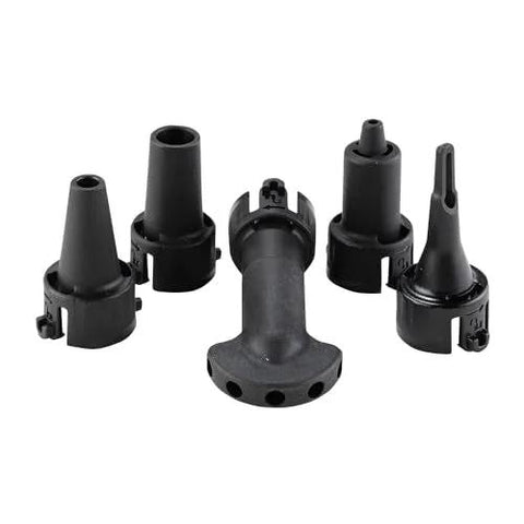 Outdoor Adventure 18V LXT Brushless Cordless High Speed Blower and Inflator Tool Only nozzles set, showing five interchangeable nozzles
