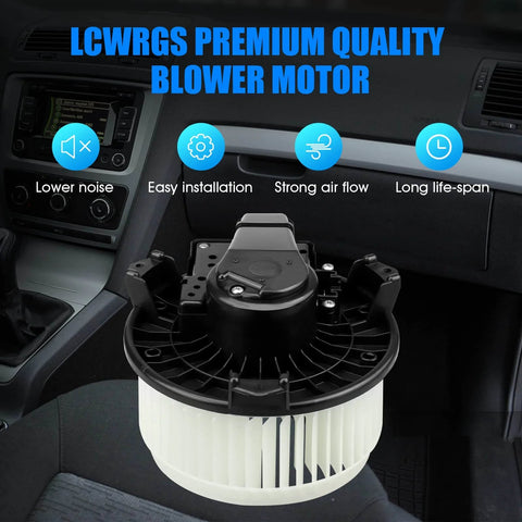 AC Heater Blower Motor Fan Assembly For Toyota Camry Tundra 4Runner Avalon Highlander shown installed in car interior