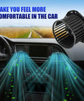 Blower Motor With Fan Replacement For Chevy S10 Astro Blazer GMC Sonoma Safari Jimmy Isuzu Hombre Oldsmobile Bravada AC Heater Compatible Part 700092 1994-2004 installed in car dashboard, showing airflow effect.