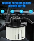 Front HVAC Blower Motor With Fan For Mitsubishi Lancer Outlander And Outlander Sport Drop In Ready Direct Fit 2008 2009 2010 2011 2012 2013 2014 2015 2016 2017 2018 Replacement 700239 By LCWRGS in car interior