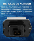 Front view of Front Blower Motor Resistor Control Module Replacement For Honda Accord Civic CRV Element Odyssey Pilot Acura RDX TSX EL Replaces 79330-SDA-A01 79330-SNA-A01 79330-SDG-W41 Compatible With 2003-2012 Honda Models And 2001-2011 Civics