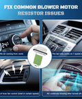 HVAC Blower Motor Resistor Kit 973 434 Replaces 15218254 for Chevy Colorado 2004-2012 and related models fixing fan issues