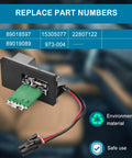 Blower Motor Resistor Kit With Wiring Harness And Connectors for 1999 2006 Chevy Silverado GMC Sierra 1500 2500 3500