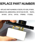 Person holding Beefed Up Blower Motor Resistor Replacement For Dodge Ram 1500 2500 3500 And Jeep Grand Cherokee HVAC Fan Speed Controller For Low Medium High Output Replaces 5014212AA 5012212AA 68004241AA 3A1103 973047 RU368 Easy Install close-up view showing connector details.