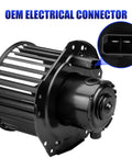 Blower Motor With Fan Replacement For Chevy S10 Astro Blazer GMC Sonoma Safari Jimmy Isuzu Hombre Oldsmobile Bravada AC Heater Compatible Part 700092 1994-2004, with OEM electrical connector.