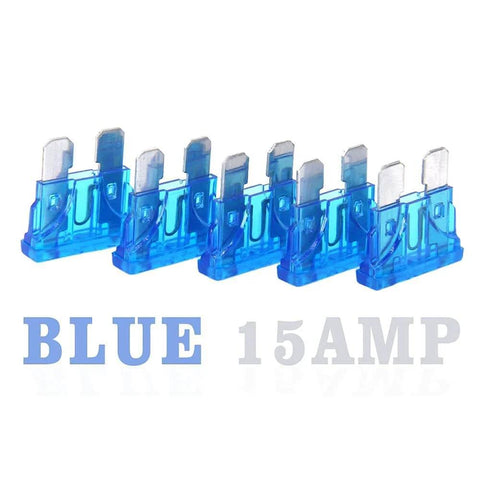 20 Pack 15 Amp Standard Blade Automotive Fuses for Cars and Trucks Fast Acting 15A Car Fuse Kit Blue Color
