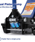 Close-up of Low Profile 3 Ton Hydraulic Floor Jack With Dual Piston Quick Lift For Cars Trucks SUVs GarveeTech, showing dual piston pump.