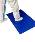Adhesive Sticky Floor Mats 24 By 36 Inches For Construction Sites Labs Cleanrooms Hospitals And Sports Shoes Blue 12 Pack Peel And Stick Tacky Pad That Traps Dirt In High Traffic Areas
