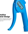 Air Blow Gun Kit With 5 Inch And 12 Inch Guns Rubber Tips Ergonomic Grip And Easy Use Lever NPT One Quarter Inch Thread