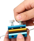 Using aluminum portable motorcycle cable lubrication tool for brake throttle and clutch cables on ATVs
