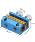 Aluminum Portable Motorcycle Cable Lubrication Tool with blue finish and sealed end lubricator clamp for brake cables on ATVs