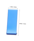 13 Piece Welding Tip Cleaner Kit With Stainless Steel Cleaning Needles In Durable Aluminum Case For Gas Welding Emergency Repairs And On The Go Maintenance, blue aluminum case dimensions shown.
