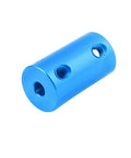 Blue aluminum coupler for 6Pack Treehobby Aluminium Alloy Shaft Coupling Rigid Stepper Motor Wheel Coupler Joint Connector, 5mm to 8mm