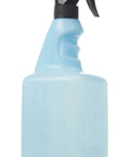 Pro Grade ESD Safe Workstation Cleaner With Antistatic Spray Bottle For Cleanrooms And Static Sensitive Surfaces, blue bottle front view.