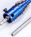 Bolt Extraction Drill Attachment Be The Go To Tool For Quick Emergency Repairs With 3 Size Adaptability, wet close-up view