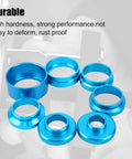 Crank Bearing Camshaft Seal Installer and Remover Set, blue metal rings, durable for crankshaft camshaft oil seal puller kit