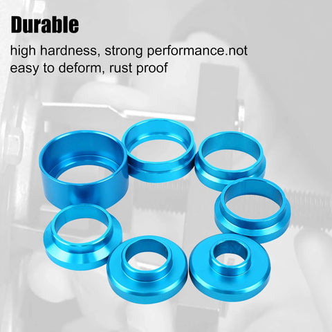 Crank Bearing Camshaft Seal Installer and Remover Set, blue metal rings, durable for crankshaft camshaft oil seal puller kit