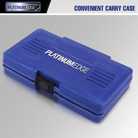 Impact Bolt And Nut Remover Set, 13 Pieces, Stripped Bolt Extractor Kit For Rusted Damaged Bolts And Nuts in blue storage case