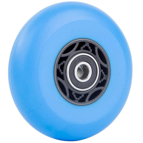 Blue 76mm 90A Ripsurf wheel with ABEC9 bearing for RipStik DLX Caster Board Deluxe Junior Skateboard Two Wheel Pivoting Wheels