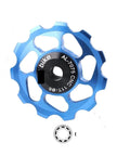 Pulley Bicycle Pulley Ceramic Bearing Jockey Wheel Pulley Bicycle Road Bike Rear Derailleur Replacement ( Color : Blue )