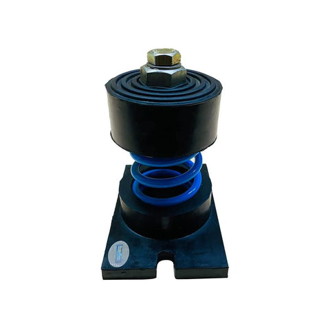 Cup Spring Isolator Kit For Machinery Vibration Control 132 Lb Per Spring 1 In Deflection Blue 4 Pack Total Load 528 Lbs Non Slip Bolt Down Base Low Frequency Isolation BS1726 Compliant
