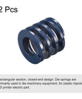 Two Blue 30mm Die Springs for 3D Printer Molding and Electric Components Light Load Compression Springs, 2-piece set