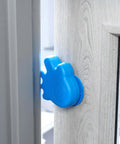 Anti Slam Door Safety For Kids Two Pack Finger Trap Stoppers With Adhesive Pad, Durable Plastic Guard For Child Doors, Blue Color