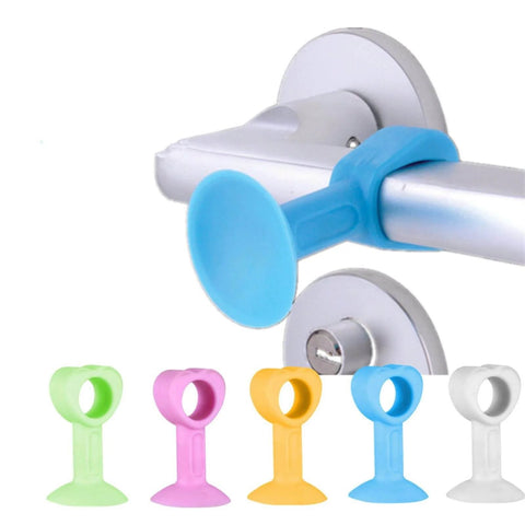Blue Door Stopper And Handle Crash Pad Silencer For Doors and Knobs Protect Walls With Shockproof Bumper Guard Quiet Close Door Cushion