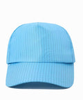 Front view of blue ESD Anti Static Sun Cap with hard brim for cleanrooms and industrial work, durable and breathable design, 5 pack.