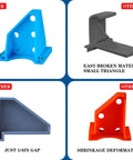 Flooring Spacers Kit with 1/4 Inch and 1/3 Inch Gaps, stable triangle design in blue, for laminate and vinyl plank installation, no tape needed.