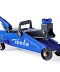 Hydraulic Floor Jack 1.5 Ton Portable Car Lift With 4.9 To 11.8 Inch Lift Range Blue Durable Steel Construction Safe Overload Valve