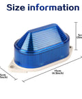 Blue 110V AC Industrial Signal Light With Flash Mode Tower Lamp For Machinery And Equipment 11 X 5 X 5 Cm