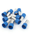 Insulated Ferrule Wire Crimp Terminal E25-16 For 4 AWG Blue Tube Type Copper Tin Plated 7.5x8x16mm 10 Pack