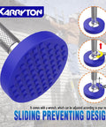 Sturdy Blue Ladder Levelers For Type II, I And IA Extension Ladders Up To 32 Feet With Anti Slip Threaded And Adjustable Legs For Stairs