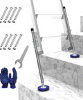 Sturdy Blue Ladder Levelers For Type II, I And IA Extension Ladders Up To 32 Feet With Anti Slip Threaded And Adjustable Legs