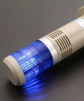 Alarm Warning Continuous Light 24V DC Heavy Duty Industrial Buzzer Signal Tower With Blue LED Model LTP 502TJ, side view.