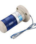 Blue LED Industrial Signal Light Tower Lamp For 24V DC Machinery, Continuous Light Beacon With Direct Mount, 80mm Base, 124mm Tall