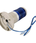 Blue LED Industrial Signal Light Tower Lamp For 24V DC Machinery, Continuous Light Beacon With Direct Mount, 80mm Base, 124mm Tall, 184g