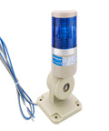 Blue LED Signal Tower Light With 180 Degree Rotating Base For Industrial Automation 24V DC LXY502T1 Stack Lamp