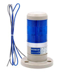 Blue LED Industrial Signal Tower Light For 110V AC Machines By Baomain Continuous Warning Indicator LTP 502T 80mm Base 125mm