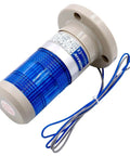 Industrial Blue 24V DC LED Signal Tower Light For Machines With Continuous Operation Durable Industrial Grade Indicator Light 80 X 125mm Base 184g Weight LTP 502T Baomain