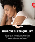 Blue Light Blocking Glasses for Over Glasses With ANSI Z87 1 and UV Protection improve sleep quality