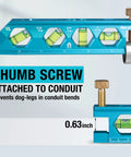 Three Piece Magnetic Level Tool Set With 2.5 Inch, 6.25 Inch And 8 Inch Levels, High Visibility Vials, V Groove Base For Round Stock