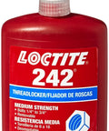 Blue Medium Strength Threadlocker for Metal Fasteners One Quarter Inch To Three Quarters Inch, Anaerobic Adhesive, 250 mL Bottle