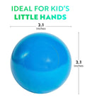 Blue ball from Soft Plastic Mini Ball Pit Balls 50 Count - w/ 8 Vibrant Colors - Crush Proof, 2.1 inches, for Baby Toddler Ball Pit.