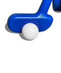 Replacement Golf Balls 2" - Pack of 6 - Oversized Plastic Balls for Beginners or Kids 3+ Years with blue plastic golf club